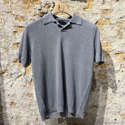 Foto van Roberto Collina Gigio Linnen Polo