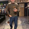 Afbeelding van Kris K B Johnson O-neck Merino Wool Bark Brown