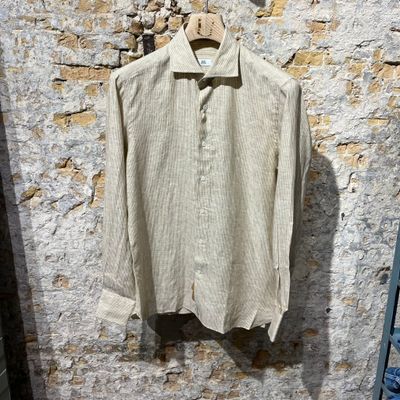 Foto van 100 Hands Linnen Striped Sand