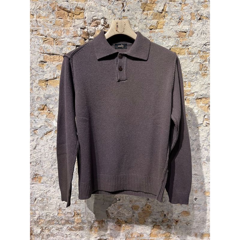 Kris K R Redford Kashmir Polo Pull Espresso Kris K R Redford Kashmir Polo Pull Espresso