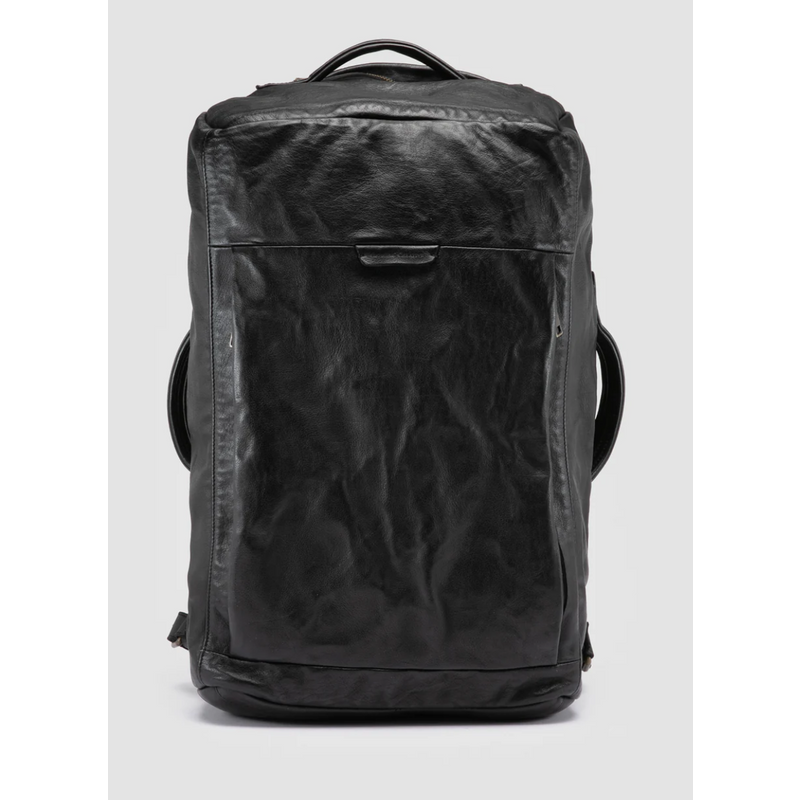 Officine Creative HELMET 052 Black Leather Backpack Officine Creative HELMET 052 Black Leather Backpack