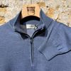 Afbeelding van Piacenza Super fine Merino Wool Zip Turtleneck Jeans Blue