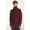 Afbeelding van Piacenza Turtleneck Whit Buttons Burgundy & Purple
