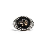 Damico Scull Ring Silver/Bras