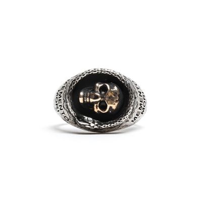 Foto van Damico Scull Ring Silver/Bras