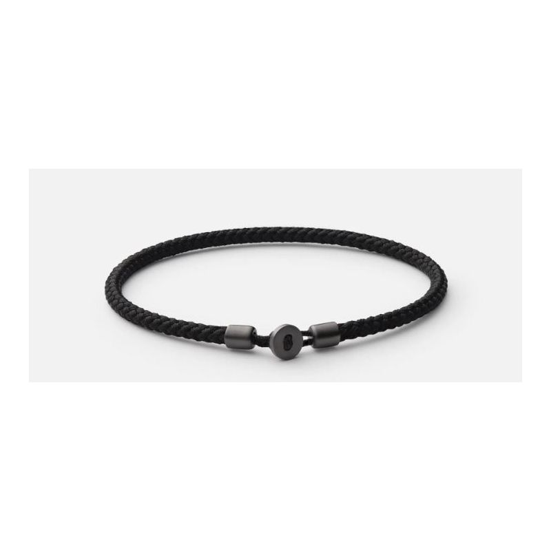 Miansai Nexus Rope Bracelet Matte Black Rhodium