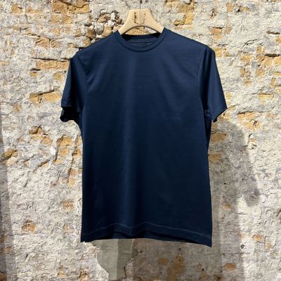 Kris K B Pitt T-shirt super fine Navy Foto van Kris K B Pitt T-shirt super fine Navy