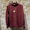 Afbeelding van 100 Hands Linnen Shirt Cellar Burgundy 