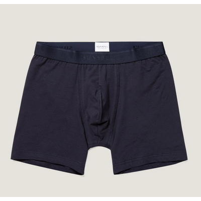 Foto van Sunspel Stretch Cotton Boxer Briefs Navy