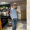 Afbeelding van Kris K Quarter Button Turtle Neck Cashmere Blue Haze