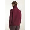 Afbeelding van Piacenza Turtleneck Whit Buttons Burgundy & Purple
