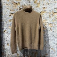 Piacenza Virgin Wool Roll Neck Camel