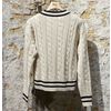 Afbeelding van Aspesi Cricket V sweat off white/navy