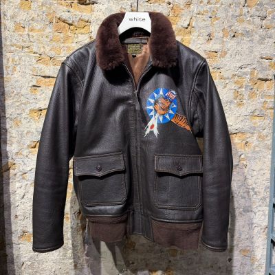 Foto van U.S Navy Vintage G1 Flight Jacket Dark Brown