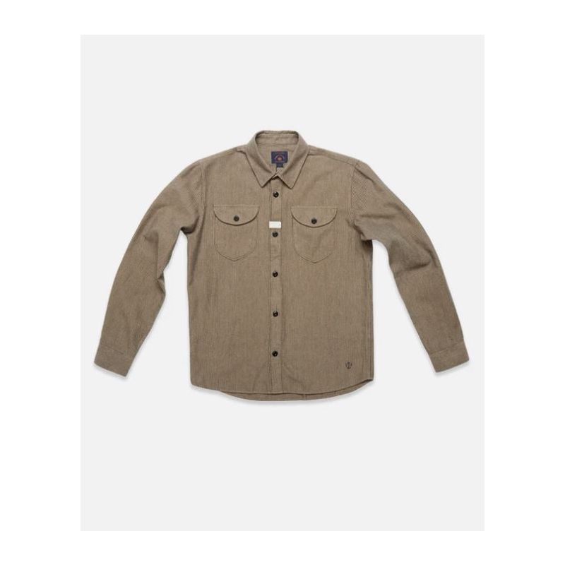 Blue de Genes Ginotto Oregon Shirt Pebble Beige