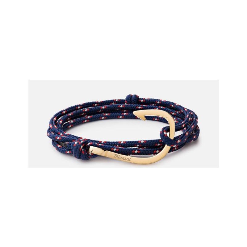 Miansai Hook Rope Navy & Gold