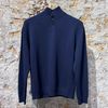 Afbeelding van Kris K Captains button Turtle sweat Navy