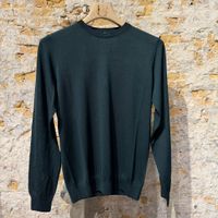 Piacernza Super Fine Merino Wool Crewneck British Racing Green 