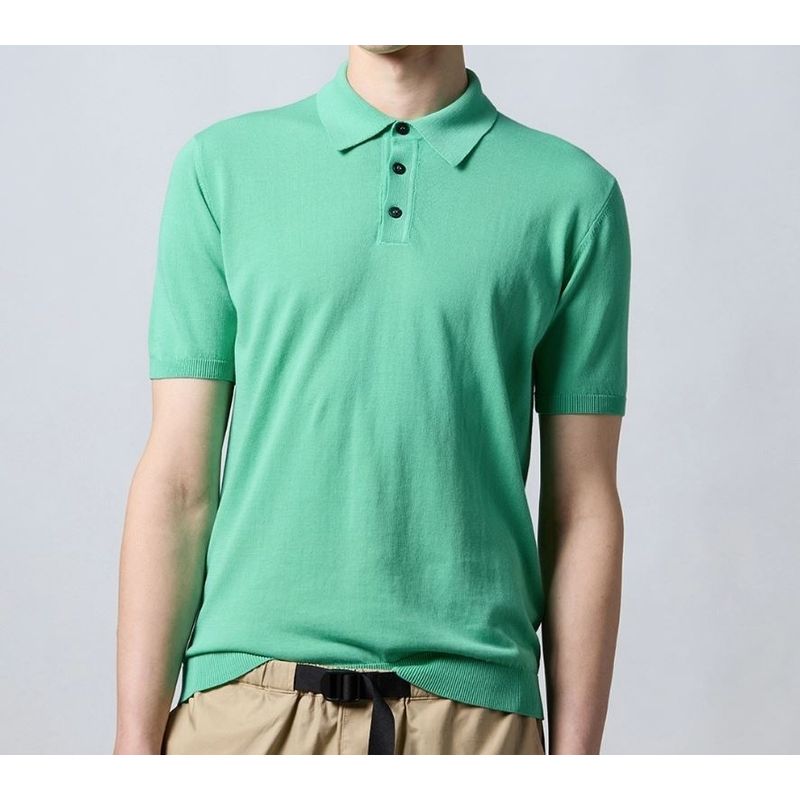 Roberto Collina Knitted Polo Menta