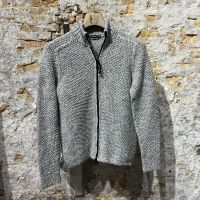 Hannes Roether Knitted Summer Zipped vest White Melange