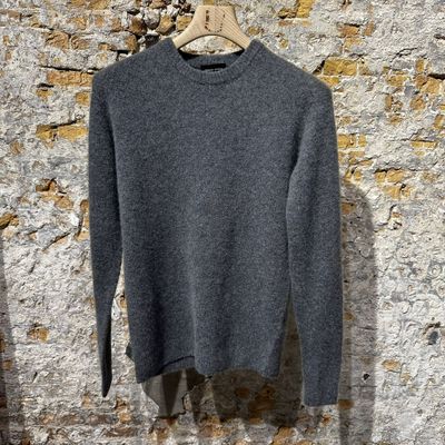 Roberto Collina Round-neck Silk Cashmere Sweater Antraciet Foto van Roberto Collina Round-neck Silk Cashmere Sweater Antraciet