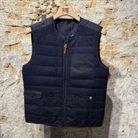 Blue De Genes BGdand Waistcoat Navy