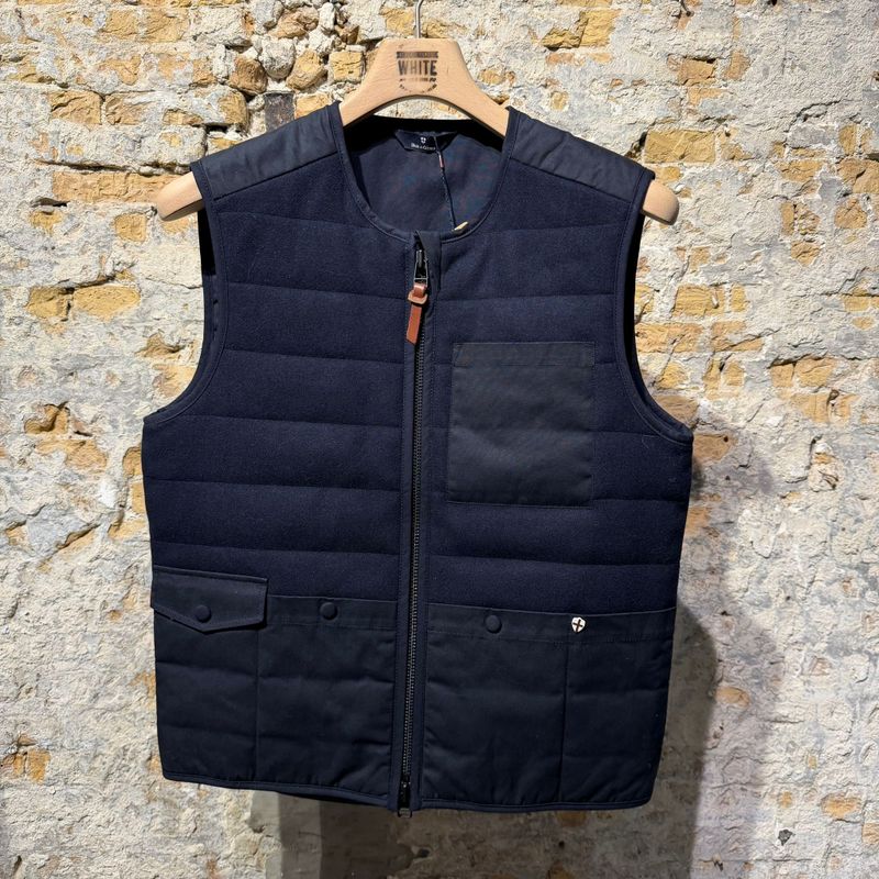 Blue De Genes BGdand Waistcoat Navy