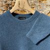 Afbeelding van Roberto Collina Round-neck Silk Cashmere Sweater Coral Blue 