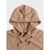 Afbeelding van Ten C Garment Dyed Jumper Hoodie Pink Apricot