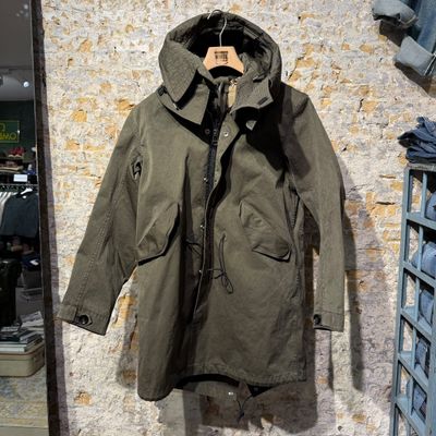 Foto van Ten C The Parka OJJ Fabric Dark Forest Green 686