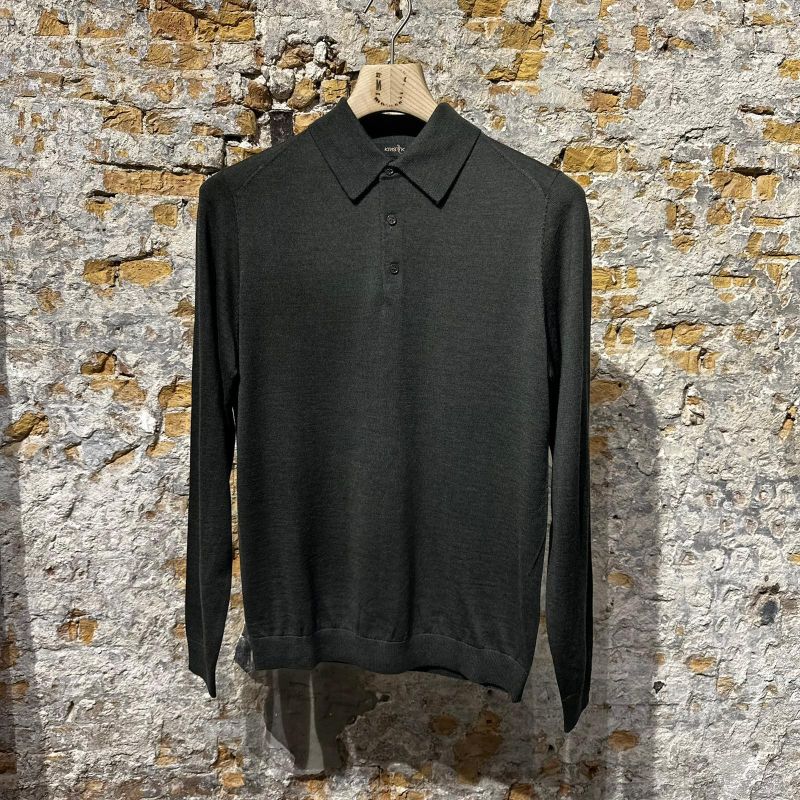 Kris K Ibrahimovic Longsleeve Polo Hunter Green Kris K Ibrahimovic Longsleeve Polo Hunter Green