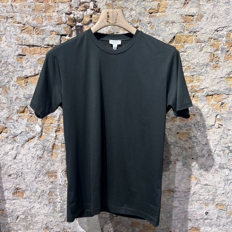 Sunspel Riviera T-shirt Dark Green Sunspel Riviera T-shirt Dark Green