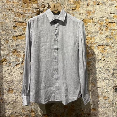 Windsor Linnen Shirt Grey Foto van Windsor Linnen Shirt Grey