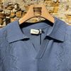 Afbeelding van Piacenza Retro Luxury Silk Polo Dusty Blue