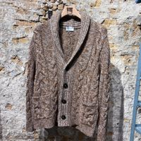 Settefili Cashmere Cardigan Shawl Brown