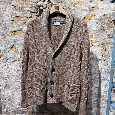 Foto van Settefili Cashmere Cardigan Shawl Brown