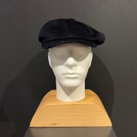 ​Wigens Corduroy News Boy Retro Cap Black 