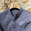 Afbeelding van Hannes Roether Relaxed Cotton Shirt Faded Dark Blue 