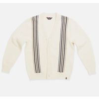 Blue de Genes Cappa Stripe Cardigan Cream 
