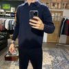 Afbeelding van ASPESI Knitted Longe Sleeve Wool Polo Navy