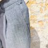 Afbeelding van Kris K Harringbone Pleeded Pantalon Grey