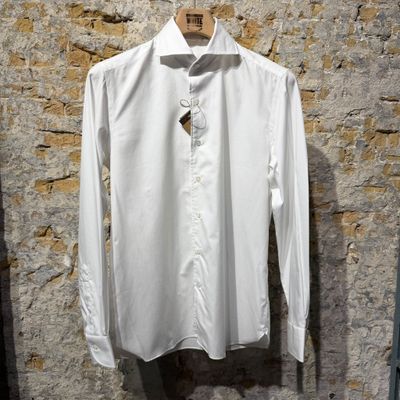 Foto van 100 Hands White Twill one piece collar