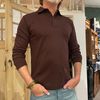 Afbeelding van Sunspel Heavyweight Rugby Polo Shirt Bakelite