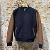 Afbeelding van Schott Varsity jacket, cowhide leather Cognac & Navy 