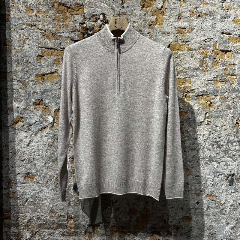 Kris K Wallenberg Quarter-Zip Oatmeal Kris K Wallenberg Quarter-Zip Oatmeal