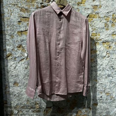 Drykorn Ramis Linnen shirt rusted pink Foto van Drykorn Ramis Linnen shirt rusted pink