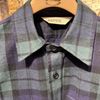 Afbeelding van ASPESI Check over-shirt Navy/Green