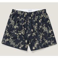 Sunspel Classic Boxer Short in Liberty Fabric Navy Sketch Floral