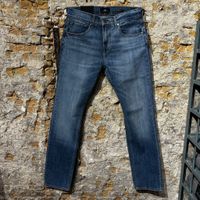 7 For All Mankind Straight Heirloom Heavy Wash Blue 