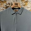 Afbeelding van Kris K Elegant zip-Polo Pistage Grey